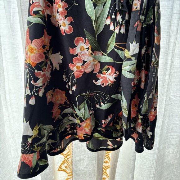 Anthropologie Hibiscus Floral Wrap Dress (Size 4) Hi There from Karen Walker - Picture 5 of 9